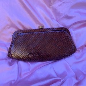 Vintage Leather Clutch Classy